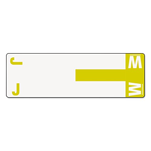 Smead AlphaZ NCC Étiquette code couleur J&W, jaune, 100/paquet (67161)