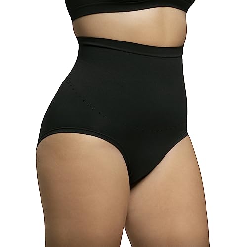 Slip Vita Alta Comfort Size in Microfibra Nero