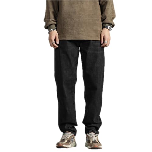 Jeans Pants Trousers Denim Spring and Autumn Matte Fabric Thickened Elastic Cone Micro Ha Slim Fit High Street3