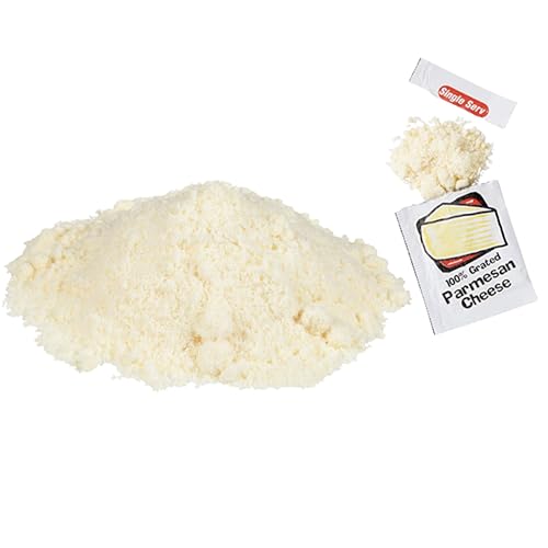 Parmesan Cheese Packets – 50 Count Single Serve 3.5g | 100% Real Grated Parmesan Cheese for Pizza, Pasta, Salads, Lunch, Takeout & Food Service | Individually Wrapped, Shelf-Stable, No Refrigeration Needed