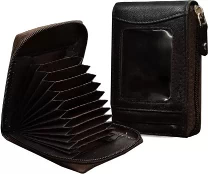 Image of MAESTRA Leather Unisex Travel Accessory- Travel Wallet(Grease Black)