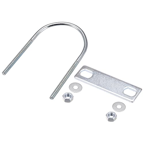Image of METALLIXITY U Bolts 2 Sets (M6x60x100mm), Round U Bolt Steel with Accessories - for Construction, Pipe