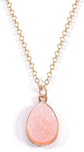 Preisvergleich Produktbild CKAWM Halskette Schmuck Frau Anhänger Frauen Einfache Teardrop Anhänger Halskette Wassertropfen Halskette