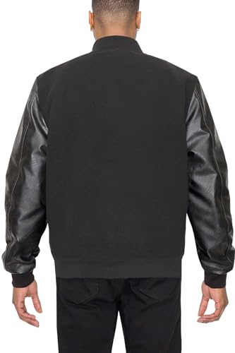 Men's Essential Melton Varsity Jacket3