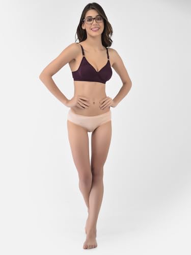 Image of Softline Women's Cotton Rich Wire-Free Non-Padded Molded Bra Combo | Full Coverage & Breathable Comfort | Lightweight, Skin-Friendly Everyday Wear (Pack of 2)