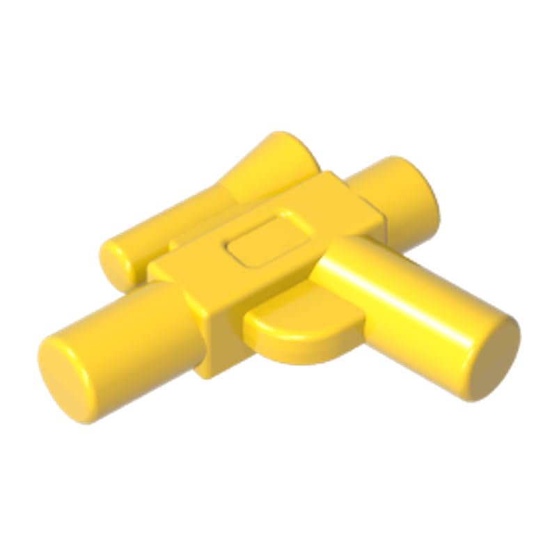 Gobricks Props Weapon Gun/Blaster Small (Star Wars) 50PCS Compatible with Lego 92738 GDS-21151 Classic Bulk Toy MOC Color:Yellow