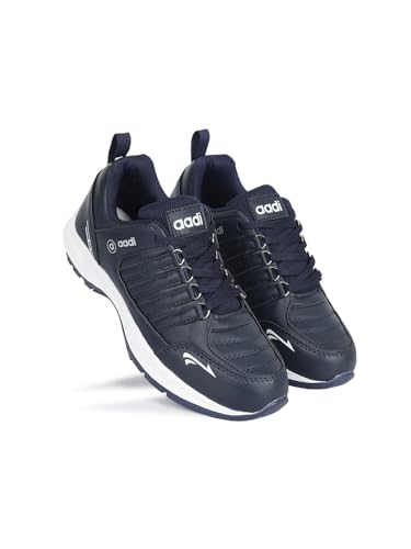 Image of AADI Men's Comfortable Lightweight Synthetic Leather Running, Walking & Gym Casual Sports Shoes