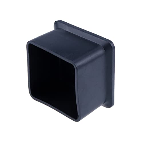 Risbay Silicone Furniture Pads,8Pcs Square Shape Furniture Leg Caps(1-1/2" X 1-1/2"),Black Non-Slip Feet Pad Leg Cap,38 X 38Mm #TOP3