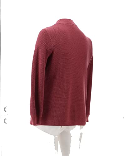 Belle Kim Gravel Waffle Stitch Cardigan Sweater A518255 #TOP3
