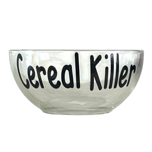 Cereal Killer Personalized Bowl - Choose your Customization and Lettering Colors