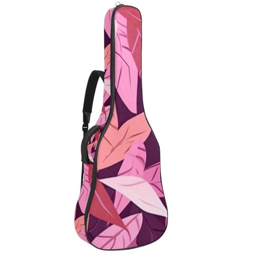 Sac pour guitare avec couche de protection éponge étanche motif feuilles