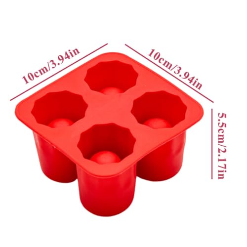 Molde para cubitos de hielo de silicona con forma de copa de vino miniatura 4
