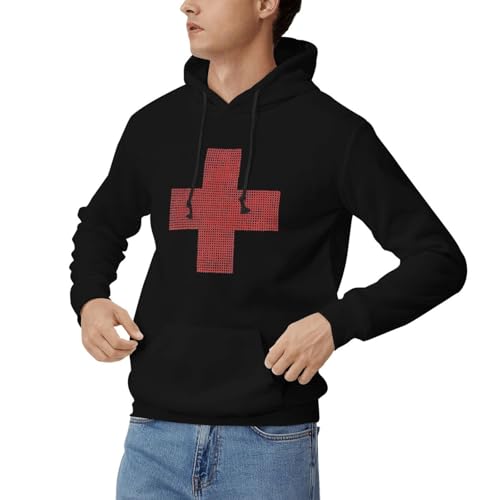 Mens Long Sleeve Pullover Hoodie Fashion Athletic Hooded Sweatshirt Top With Front Kangaroo Pocket4