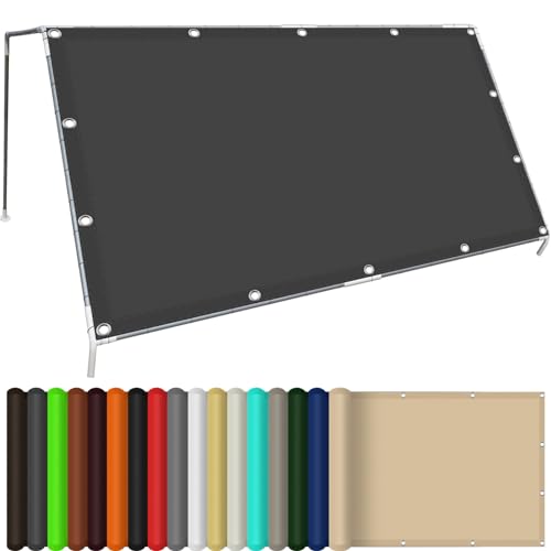 Filet Anti Chaleur Filet d'ombrage Bache 180 x 270 cm Protection Solaire, Résistant à La Pluie, Anti UV Pare-Soleil Tissu avec Oeillets pour Terrasse Jardin...