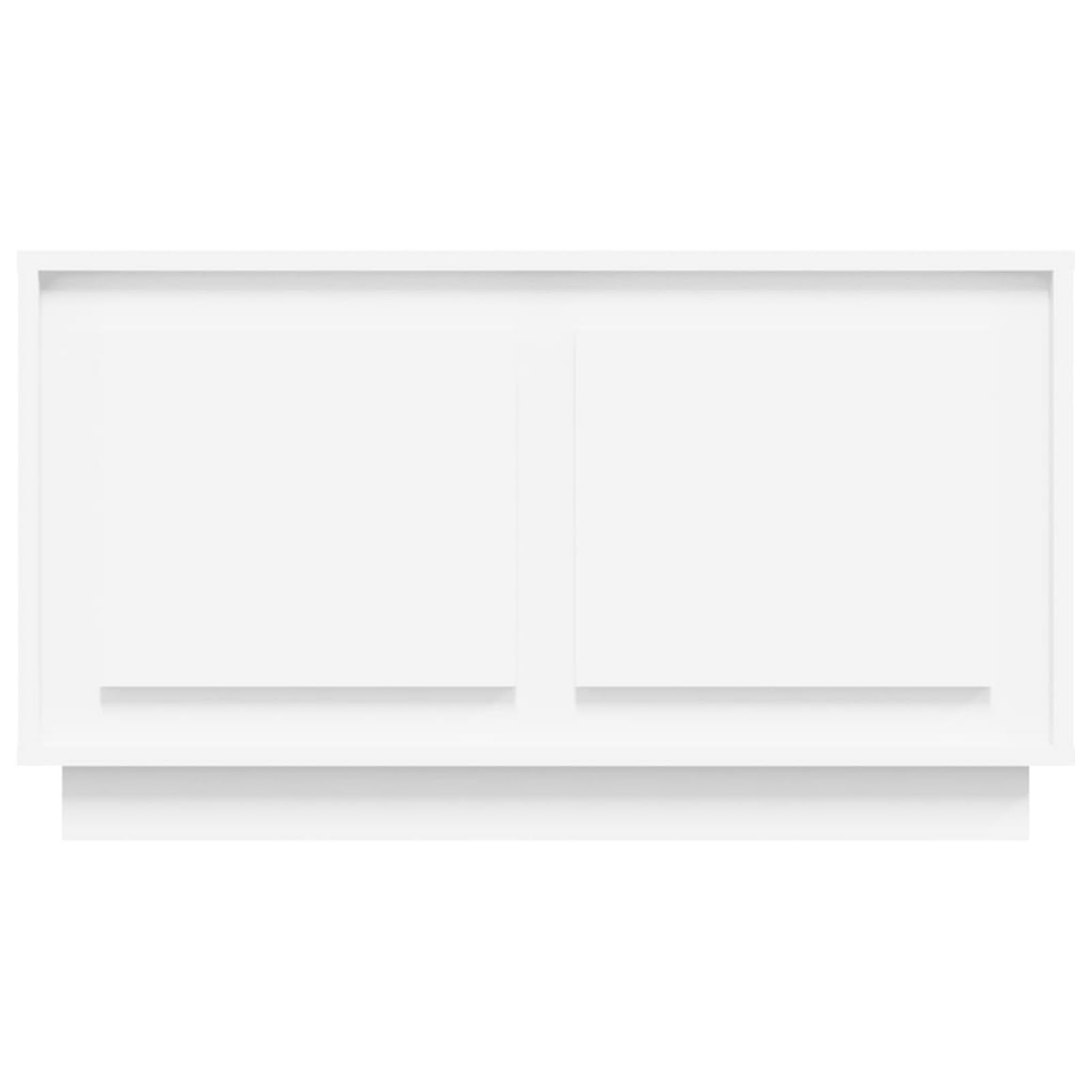 Gecheer TV-Schrank Weiß 80x35x45 cm Holzwerkstoff, Moderne TV Lowboard Fernsehschrank für Home-Cinema Gamerzimmer Wohnungen Büro819852