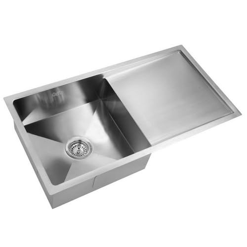 single bowl kitchen sinks satin