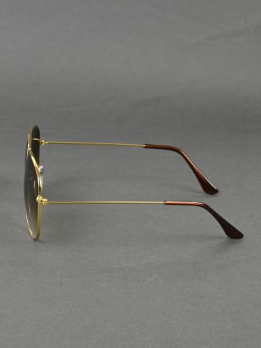 Image of GYNK Men's Aviator Sunglasses | Toughened Glass Lens | UV400 Protection | Lightweight Metal Frame Pilot Sunglasses for Driving, Travel, Outdoor Activities & Daily Wear