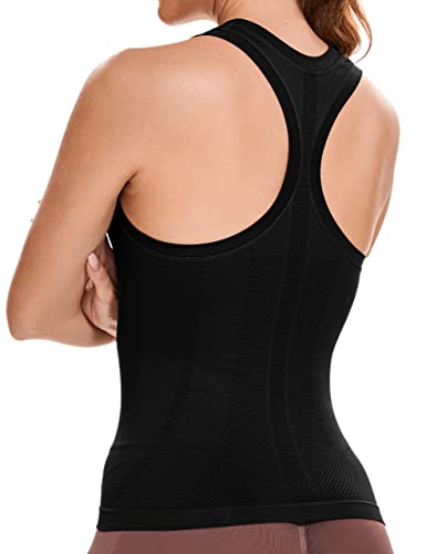 MathCat Workout Tank Tops for Women Sleeveless Gym Tops Seamless Racerback Athletic Yoga Shirts2