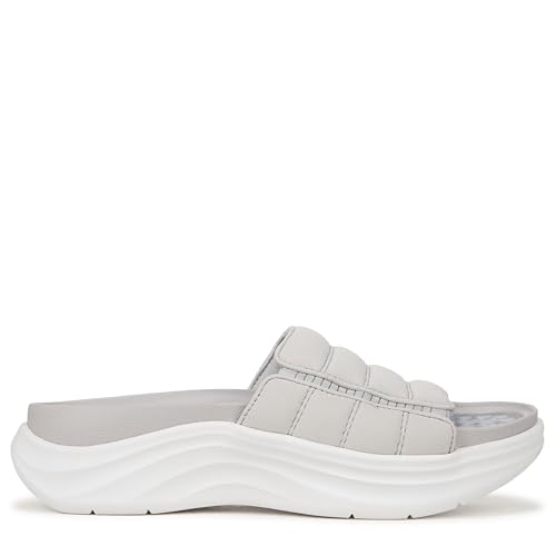Dr. Scholl's Women's Feel Free Slide Sandal Vapor Grey Fabric 12 M - image 7
