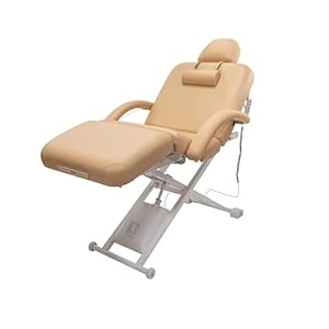 Electric Massage, Spa, and Treatment Table with Salon Top – Adjustable Height, Backrest, and Knee Section, Foot Control, ADA Compliant Treatment Table for Professionals