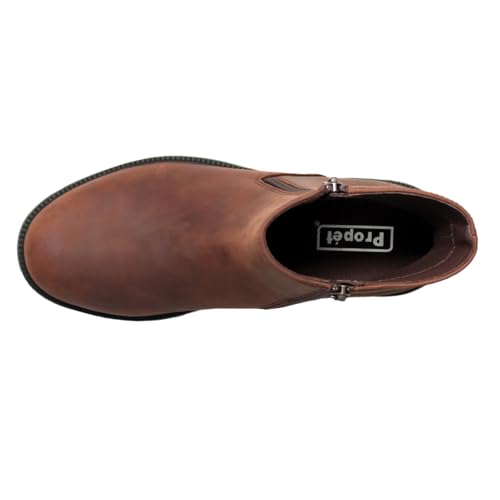 Propet Mens Tanner Round Toe Zippered Casual Boots Ankle - Black4