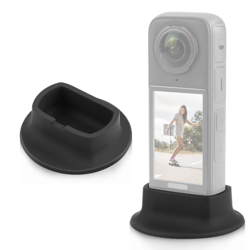 Base fixe Insta360 X4 PULUZ antidérapante en silicone pour protection de bureau efficace
