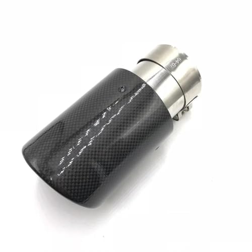 Tubo escape coche 60mm entrada acero inoxidable con silenciador extremo trasero 5