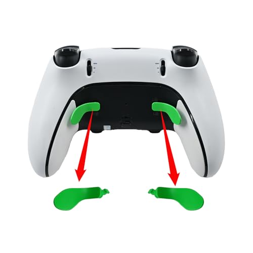 Image of 4 Pcs Edge Controller Back Paddles for PS5 DualSense Edge Controller, Paddles Replacement Compatible with PS5 Edge Controller, Metal Paddles for PS5 DualSense Controller (Green)