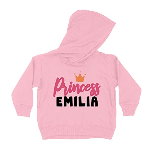 Princess Emilia Kids Hoodie Sweatshirt Toddler 2T Light Pink