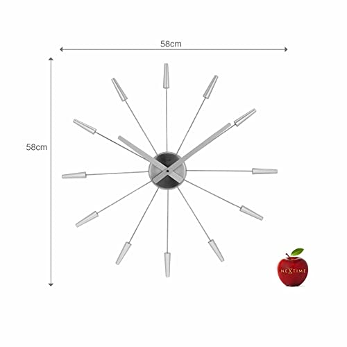 NeXtime 2610zi Plug Inn horloge plastique blanc pour décorer un mur vide