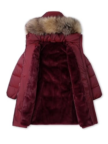solomate Girls Winter Coats with Hood - Toddler Girls' Outerwear Long Puffer Fleece Lined Warm Jackets for Kids3