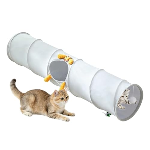 Katzen- Spieltunnel, leichter Peek- Loch- Tunnel, Spielzeug für Zuhause, Wohnung, Wohnzimmer, Balkon, Rasen, Hof