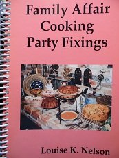 Spiral-bound Family Affair Cooking Party Fixings Book