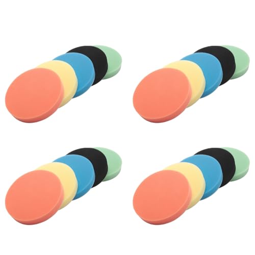 GIWFBQTR 20 Piezas de 6 Pulgadas (150 mm) Esponja Almohadilla de Pulido Amarillo Kit de Almohadilla de Pulido Pulidora para AutomóVil