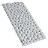 Tappetino antiscivolo for vasca da bagno, morbido, decorazione for la casa, motivo pietra, plastica, WC immagine