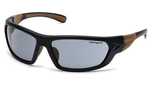 Carhartt Carbondale Safety Sunglasses with Gray Lens Black/Tan Frame One Size