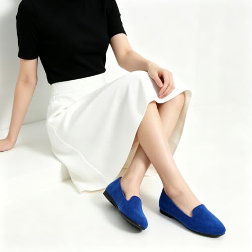 Image of Dear Time Women's Casual Loafers Flats Comfortable Round Toe Dress Shoes Slip On Ballet Flats for Women Work Office Shoes