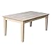 International Concepts Tall Shaker Coffee Table, Unfinished