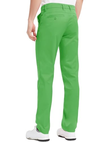 Lesmart Men Golf Pants Expandable Waistband Stretch Breathable Relaxed Fit with Pockets4
