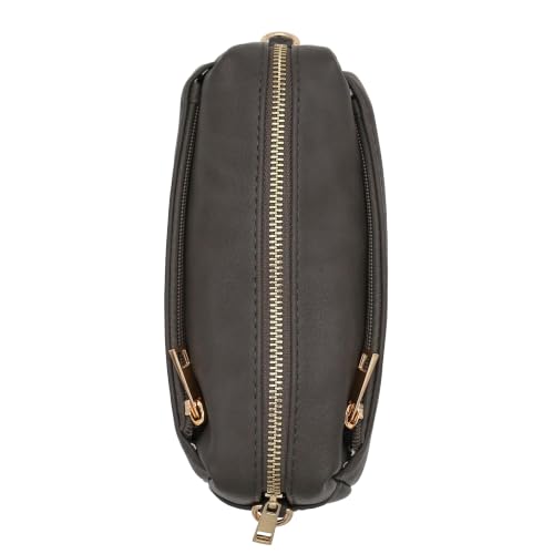Image of FashionPuzzle Triple Zip Small Crossbody Bag
