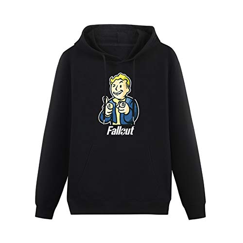 TICABIN Vault Boy Sudadera con capucha para hombre, informal, de algodón, unisex, color negro, Negro , M