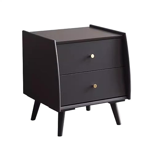 Table de Chevet en Bois ZXLIHS Double Tiroir pour Chambre sans Rangement