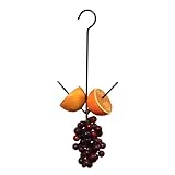 Erva Oriole Orange Fruit Holder | Simple Hanging Bird Feeder with Hook - Made in USA