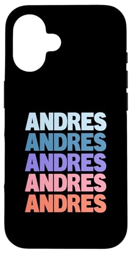 Funny Modern Repeated Text Design Andres X}zP[X iPhone 16 p