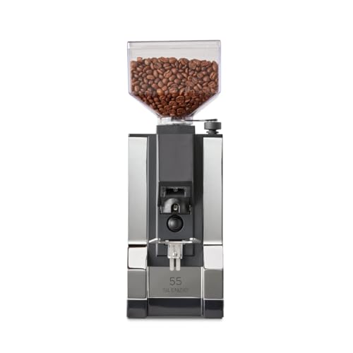 Image of Eureka Mignon Silenzio Espresso Grinder, Chrome, 55mm | Silent Technology, Stepless, Timed Dosing