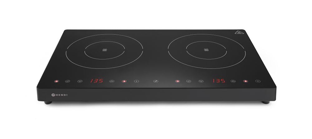 HENDI Kuchenka indukcyjna podwójna Black Line 2000W+ 1500W