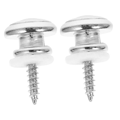 COSMEVIVI Guitar Strap Locks Guitar Strap Holder Buttons Set Metal Guitar Strap Lock Pin for Bass Guitar Repair Kit