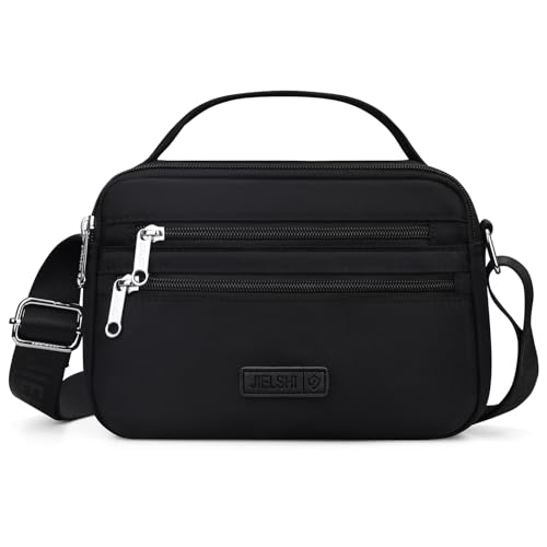 JANKS Borsa a Tracolla Donna Media Borse Crossbody per le Donne Nylon a Spalla Piccole Con Cinturina