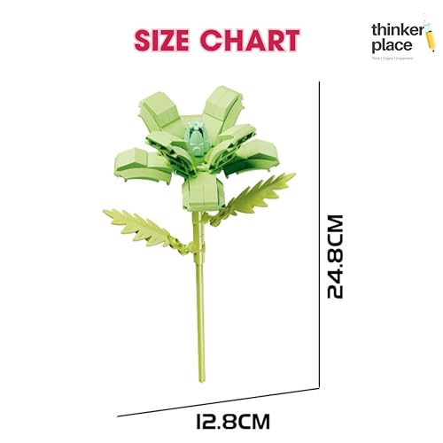 Image of STEM Platycodon Flower Building Blocks Set (82 Pcs, 12-in-1) | DIY Flower Pen Stand Kit for Kids 6+ Years (Boys & Girls) | Creative Craft & Learning Toy | Ideal Gift for Kids