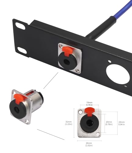 Cable audio Jack 6.35mm a XLR macho 0.6 m HUALEU miniatura 4
